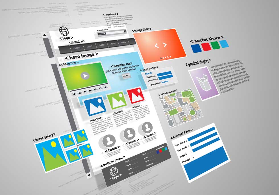 Webdesign Elemente für Unternehmen