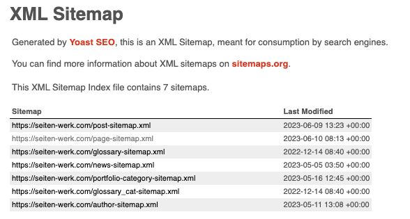 XML Sitemap