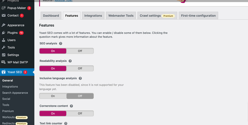 Yoast Seo Features