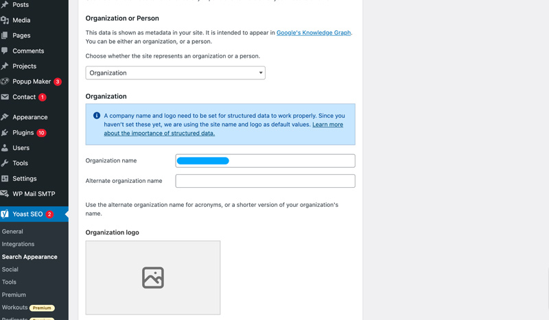 Yoast Seo Organization Logo