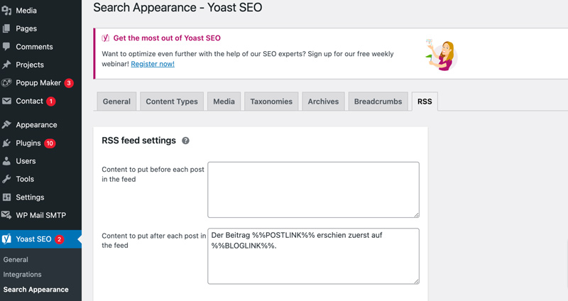 Yoast Seo Rss