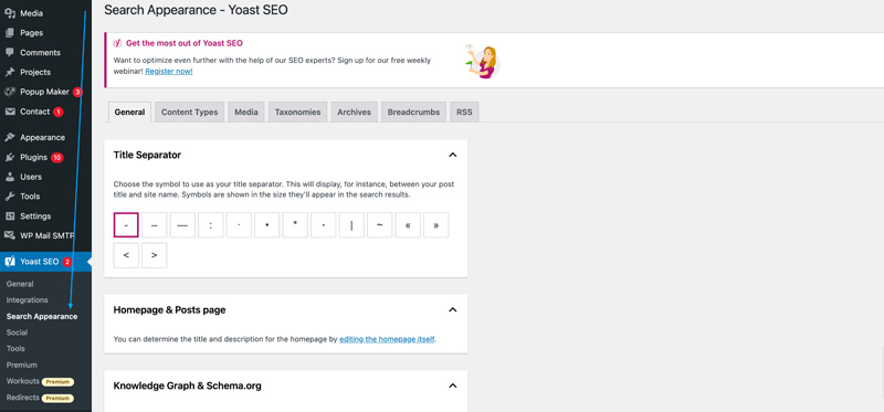 Yoast Seo Title Seprator